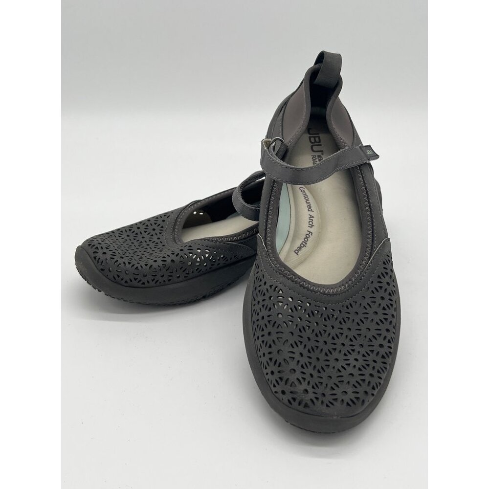 JBU By Jambu Charcoal "Dandelion" Womens Size 8M Comfort Arch Footbed Mary Jane
